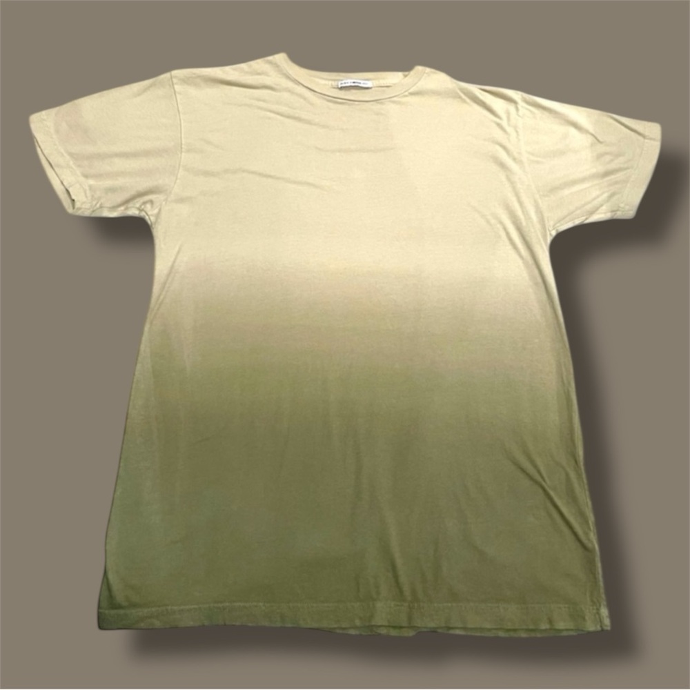 FashionNova Ombre Green and Cream T-Shirt